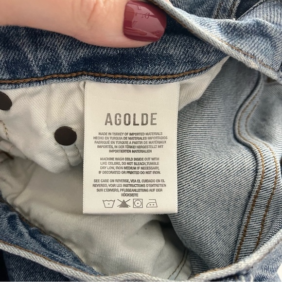 AGOLDE x REVOLVE High Rise Wilder Straight Leg Jeans in Whiplash - Picture 11 of 14